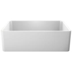33 in. Farmhouse Fireclay Single Bowl Kitchen Sink in White