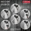 Delta Faucet Matte Black Single Handle Multi Function Shower Faucet (Trim Only) 