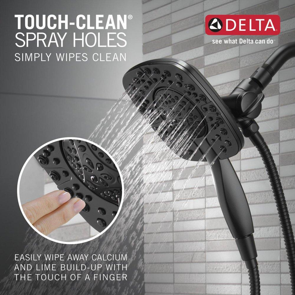 Delta Faucet Matte Black Single Handle Multi Function Shower Faucet (Trim Only) 