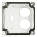 RACO Silver Metal 4-1/8 in. Electrical Box Cover in Silver 