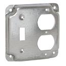 Metal 14/25 x 4-1/8 in. Electrical Box Cover in Silver