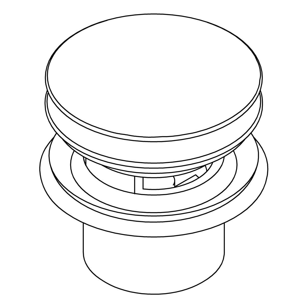 KOHLER White Drain Assembly 