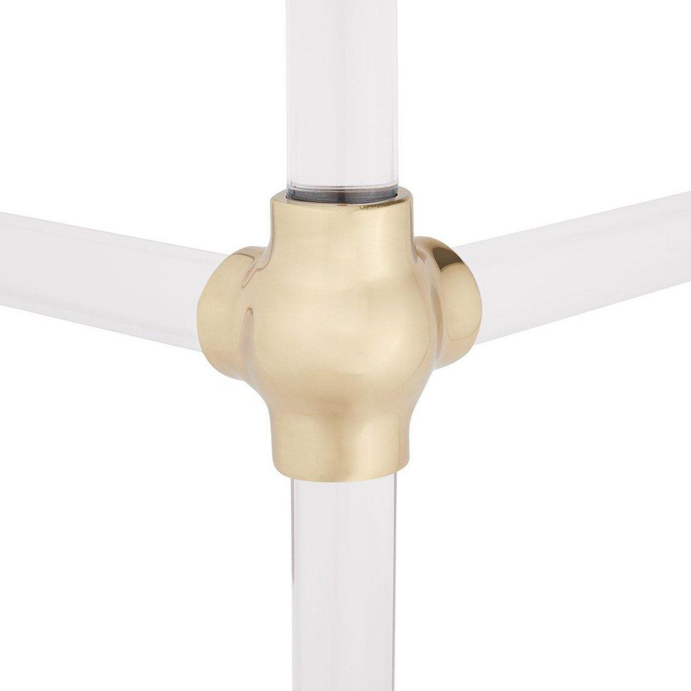 Signature Hardware Polished Brass Console Leg 