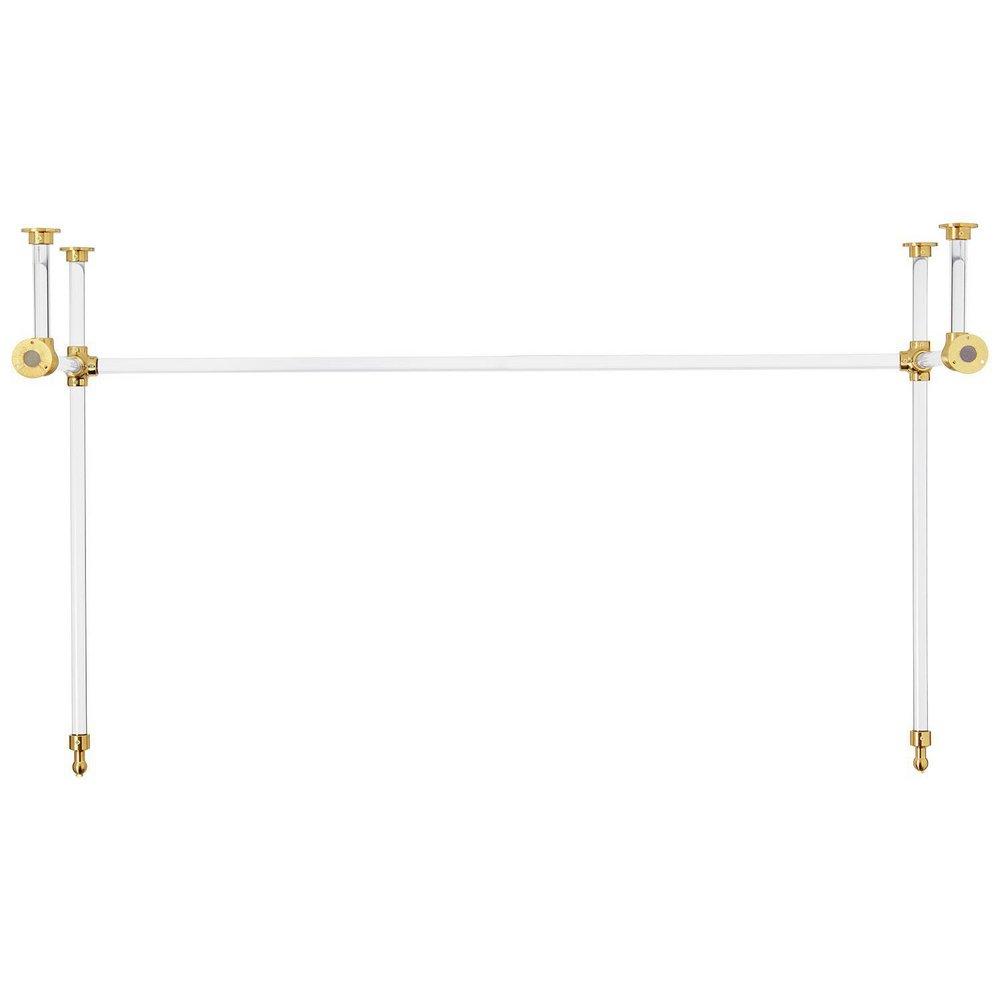 Signature Hardware Polished Brass Console Leg 