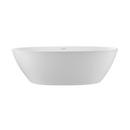 MTI Whirlpools&reg; White Matte 70-1/2 x 37 in. Freestanding Bathtub with Center Drain 