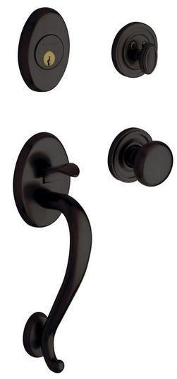 Solid Brass Door Knob in Oil Rubbed Bronze