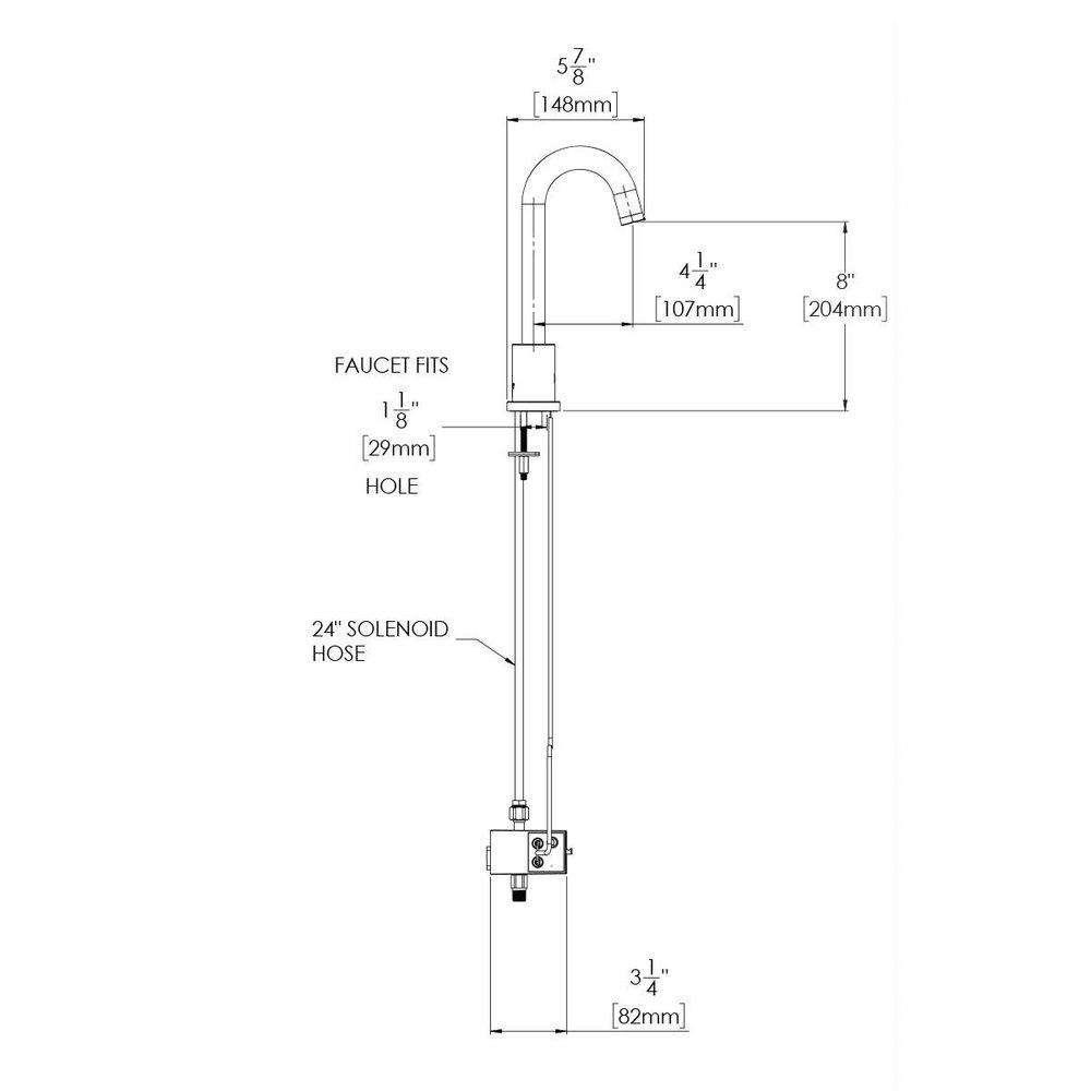 Speakman Polished Chrome Sensor Bathroom Sink Faucet 