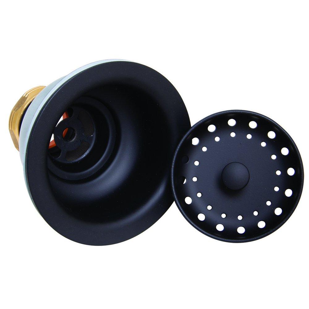 Speakman Matte Black Basket Strainer 