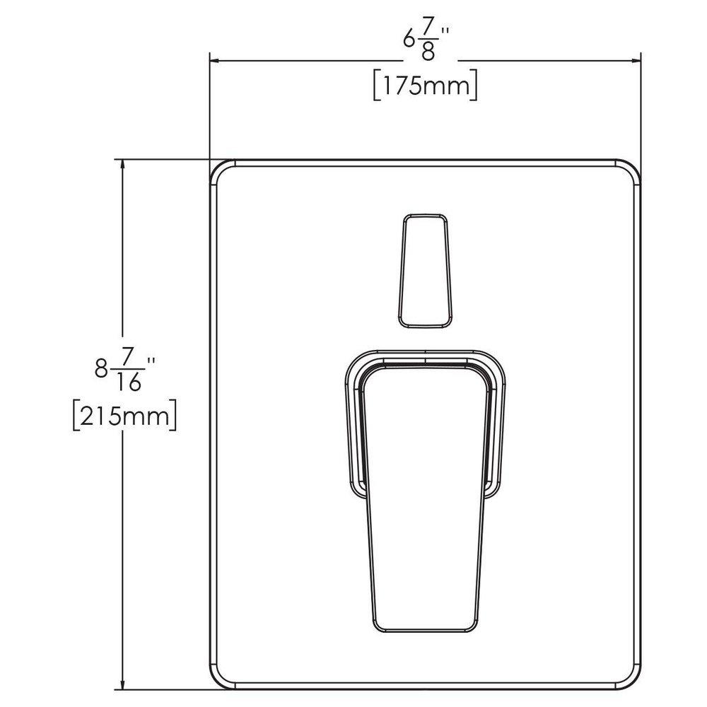 Speakman Polished Chrome Two Handle Bathtub & Shower Faucet (Trim Only) 