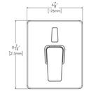 Speakman Polished Chrome Two Handle Bathtub & Shower Faucet (Trim Only) 