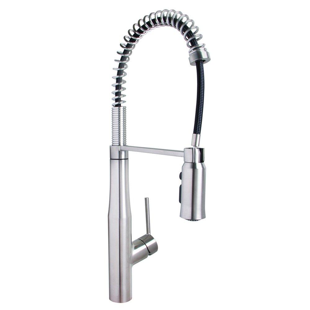 Speakman Stainless Steel Pull Down Single Handle Kitchen Faucet 