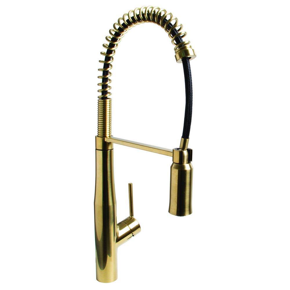 Speakman Brushed Bronze Pull Down Single Handle Kitchen Faucet 