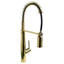 Pull Down Single Handle Kitchen Faucet in Brushed Bronze