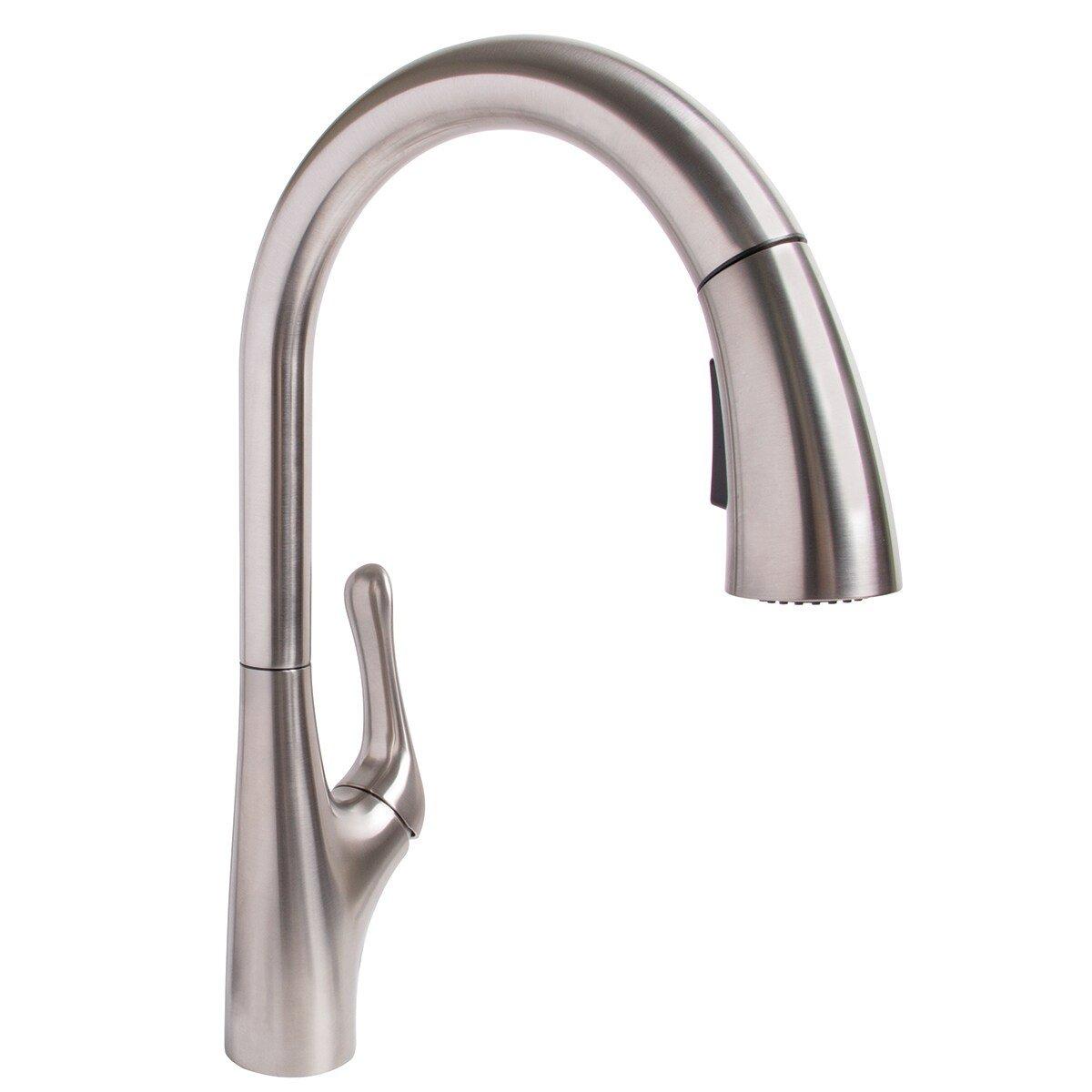 Speakman Stainless Steel Pull Down Single Handle Kitchen Faucet 