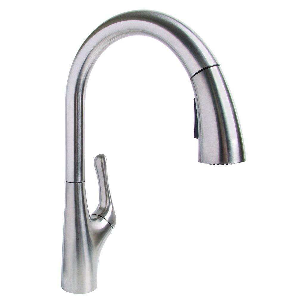 Speakman Stainless Steel Pull Down Single Handle Kitchen Faucet 