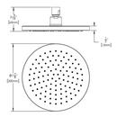 Speakman Matte Black Single Function Rain Showerhead 