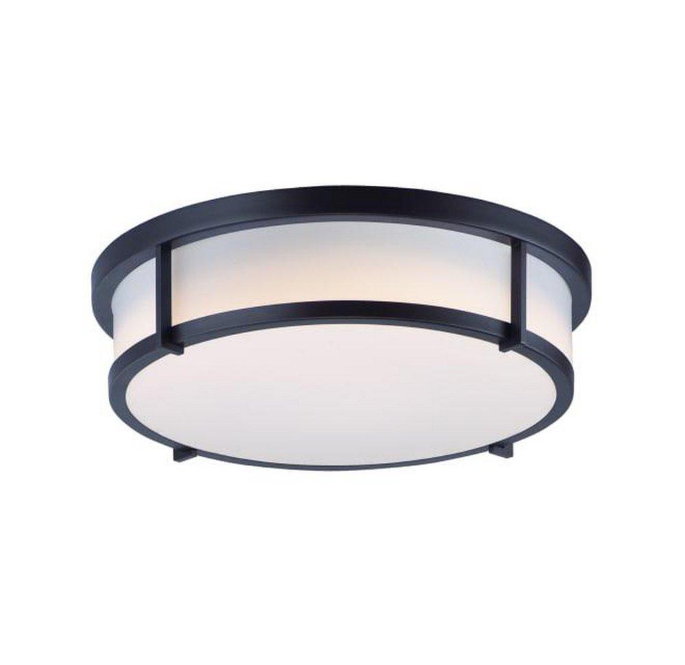 Maxim Lighting&reg; Black 5-1/4 in. 40W 3-Light Incandescent Flush Mount Ceiling Fixture 