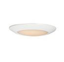 1-1/4 x 6-1/4 in. 12W 1-Light Integrated LED Flush Mount Ceiling Fixture in White