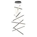10W 10-Light Integrated LED Pendant Light in Black