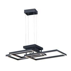 80W 1-Light Integrated LED Pendant Light in Black
