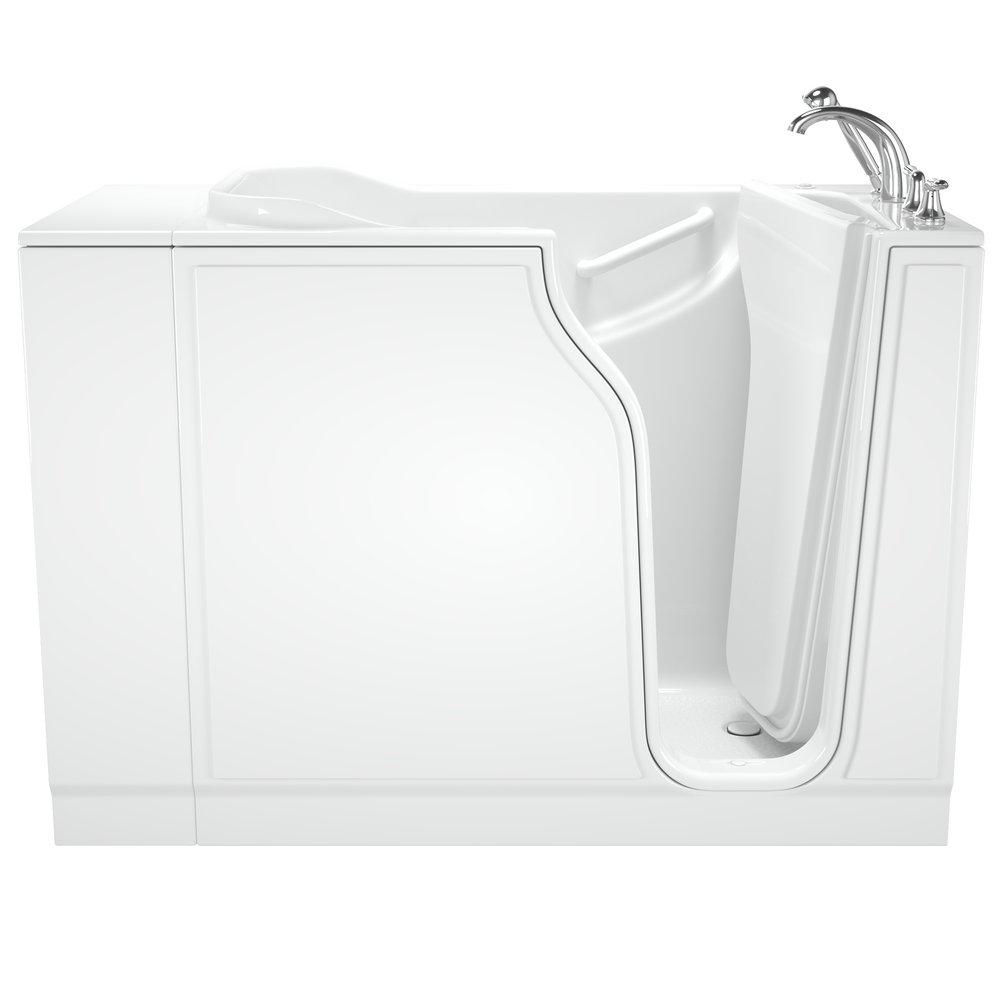 Safety Tubs White 51-1/2 x 29-3/4 in. Whirlpool Walk-In Bathtub with Right Drain 