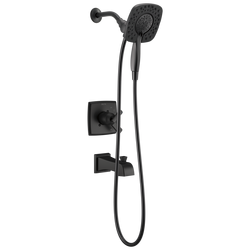 One Handle Single Function Bathtub & Shower Faucet in Matte Black (Trim Only)