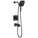 One Handle Single Function Bathtub & Shower Faucet in Matte Black (Trim Only)