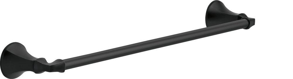 Delta Faucet Matte Black 18 in. Towel Bar 