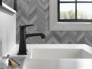 Delta Faucet Matte Black Single Handle Centerset Bathroom Sink Faucet with Pop-Up Drain Assembly 