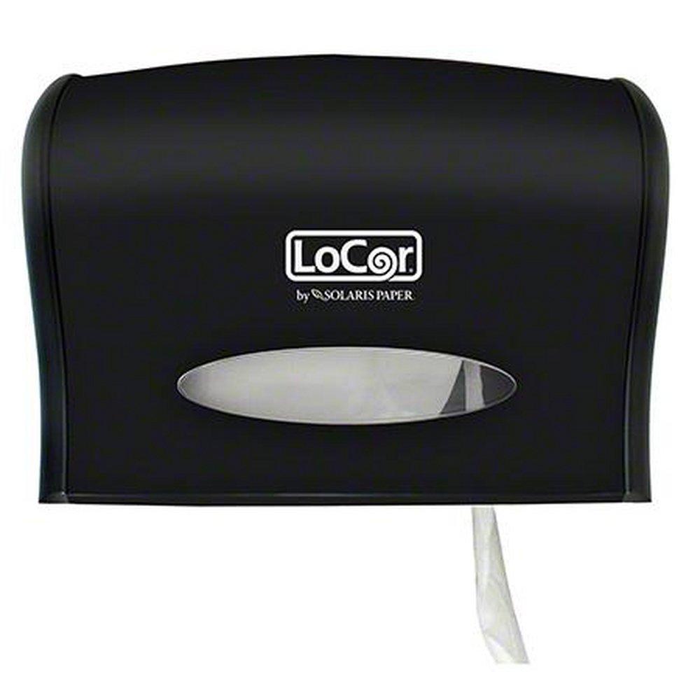 Solaris Paper Black 1 Jumbo Roll Bath Tissue Dispenser 