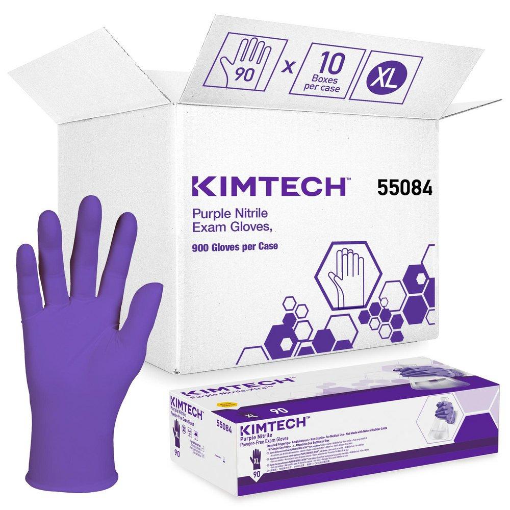 Kimtech&trade; Purple 6 mil Rubber Laboratory Disposable Gloves in Purple 