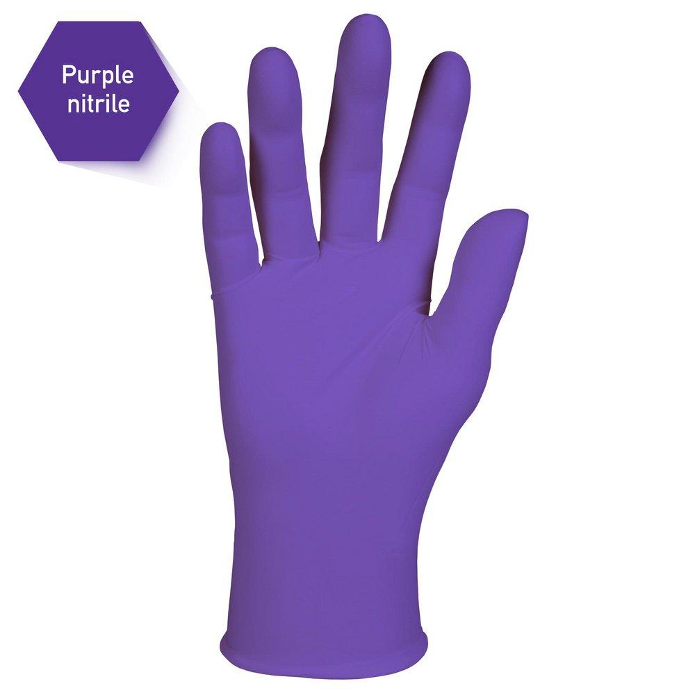 Kimtech&trade; Purple 6 mil Rubber Laboratory Disposable Gloves in Purple 