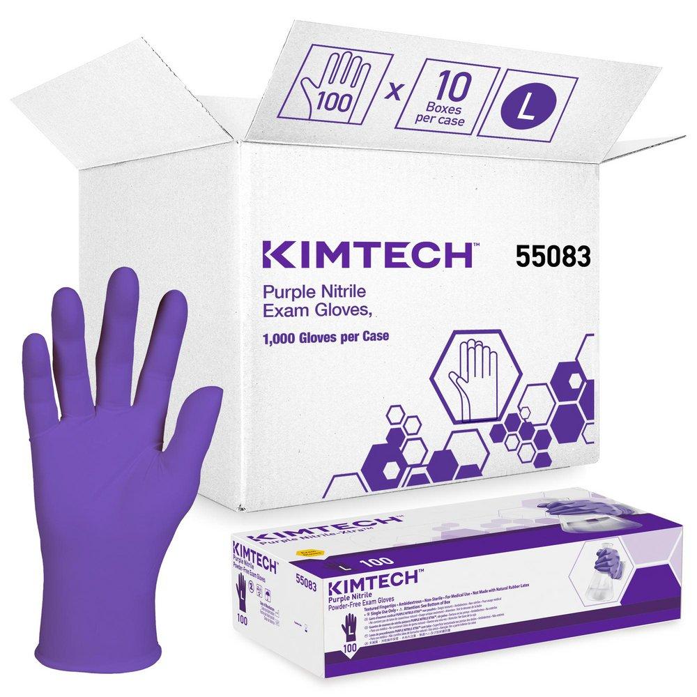 Kimtech&trade; Purple 6 mil Rubber Laboratory Disposable Gloves in Purple 