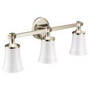 Moen Nickel 100W 3-Light Medium E-26 Vanity Fixture 