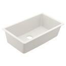 Moen White 33 x 18-7/16 in. Granite Single Bowl Dual Mount Kitchen Sink 