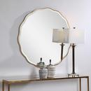 UTTERMOST ANETA GOLD ROUND MIRROR 