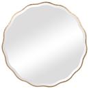 UTTERMOST ANETA GOLD ROUND MIRROR 