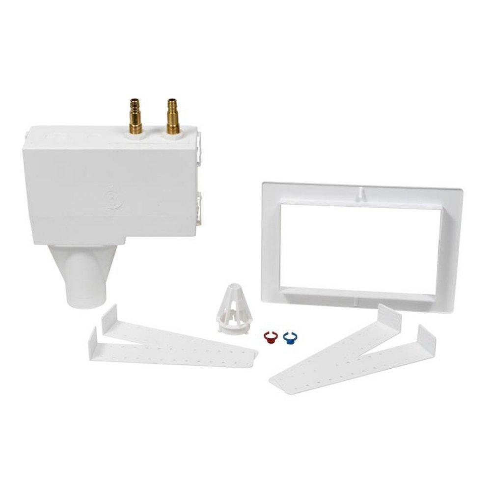 Oatey&reg; White 10-1/2 x 6-1/4 x 3-3/4 in. Washing Machine Supply Box 
