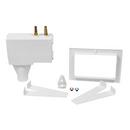 Oatey&reg; White 10-1/2 x 6-1/4 x 3-3/4 in. Washing Machine Supply Box 