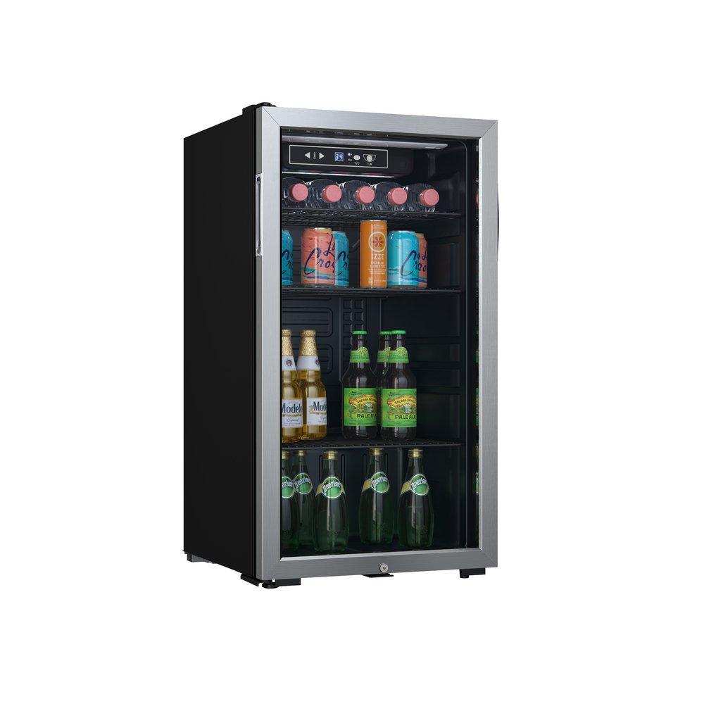 Edgestar Stainless Steel/Black 17-1/2 in. 3.1 cu. ft. Beverage Cooler 