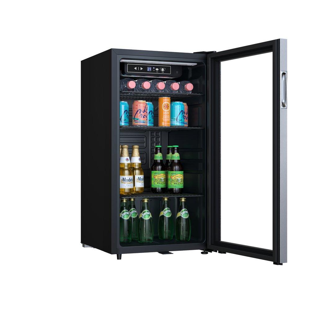 Edgestar Stainless Steel/Black 17-1/2 in. 3.1 cu. ft. Beverage Cooler 
