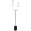 Hudson Valley Aged Brass 40W 2-Light Medium E-26 Incandescent Floor Lamp 