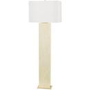 100W 1-Light Medium E-26 Incandescent Floor Lamp in Aged Brass with Faux Ivory Horn