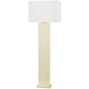 Hudson Valley Aged Brass/Faux Ivory Horn 100W 1-Light Medium E-26 Incandescent Floor Lamp 