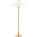 Hudson Valley Aged Brass 60W 2-Light Medium E-26 Incandescent Floor Lamp 