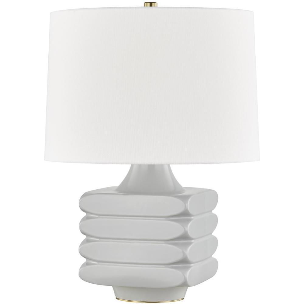 Hudson Valley Grey 75W 1-Light Medium E-26 Incandescent Table Lamp 