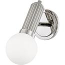 8W 1-Light Medium E-26 LED Wall Sconce in Polished Nickel