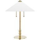 Hudson Valley Aged Brass 60W 2-Light Medium E-26 Incandescent Table Lamp 