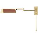 6W 1-Light Medium E-26 LED Wall Sconce in Aged Brass