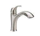 Single Handle Pull Out Kitchen Faucet in Brushed Nickel